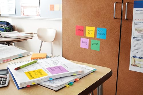 Post-it Super Sticky Notes 4x6 in, 3 Pads, Playful Primaries Collection, Primary Colors Recyclable