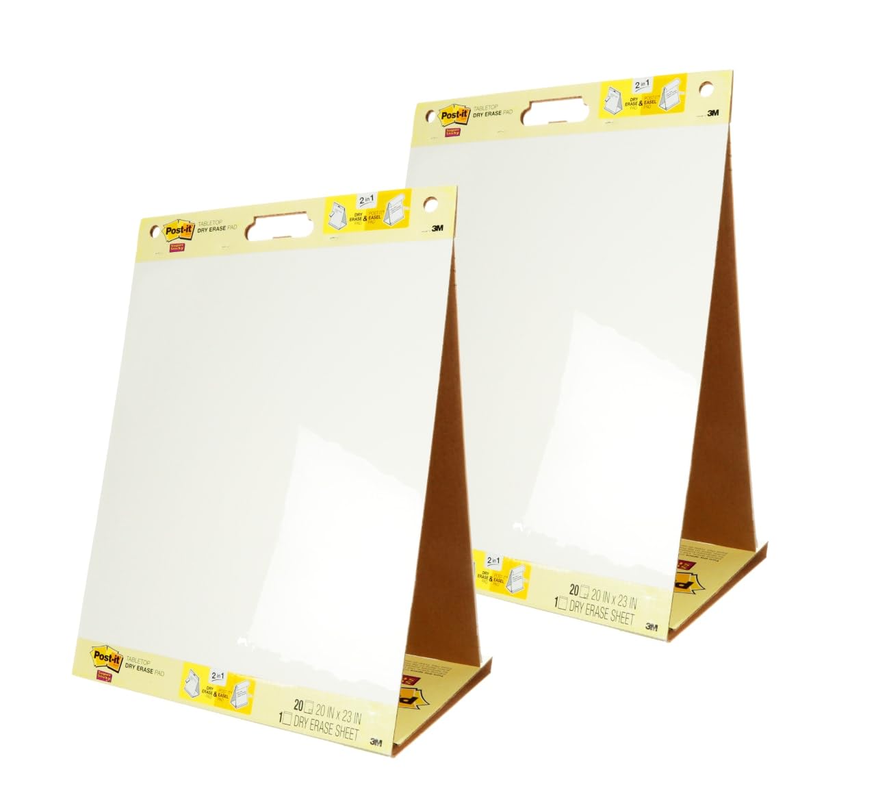  Post-it Super Sticky Portable Tabletop Easel Pad w/Dry Erase Panel, Great for Virtual Teachers and Students, 20x23 Inch
